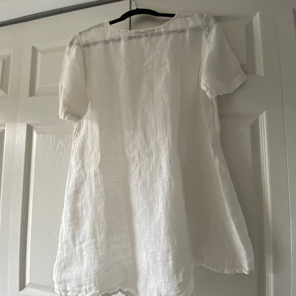 FLAX white linen tunic - Picture 2 of 6